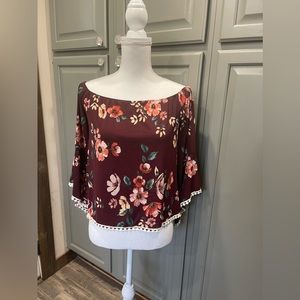 Banana Lemon Floral Blouse